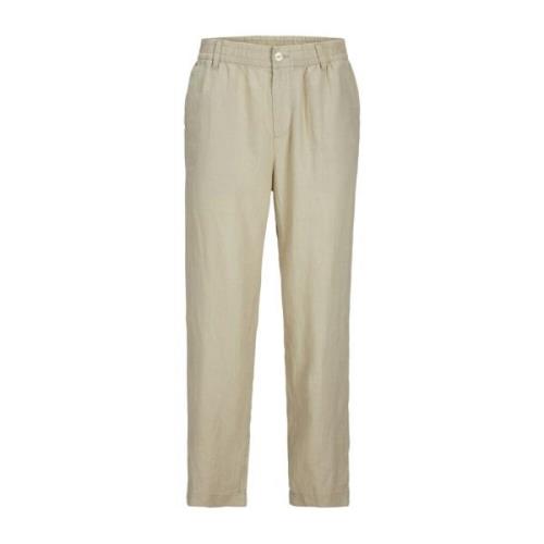 Beige Lin Chino Bukse