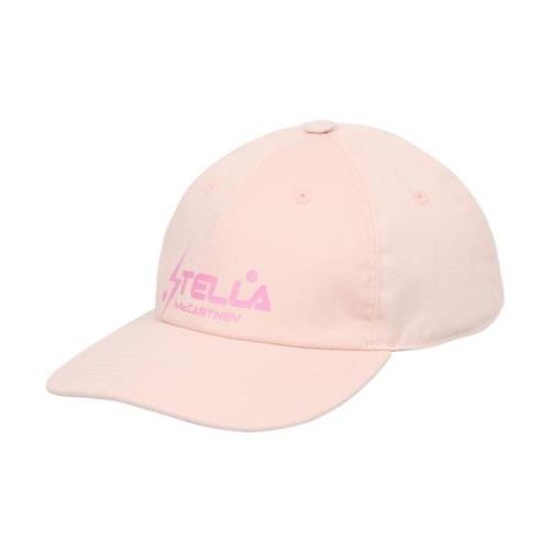 Rosa Baseballcaps med Logo