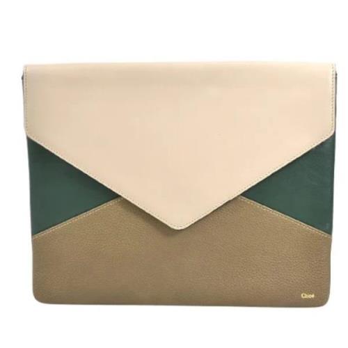 Pre-owned Beige skinn Chloe Clutch