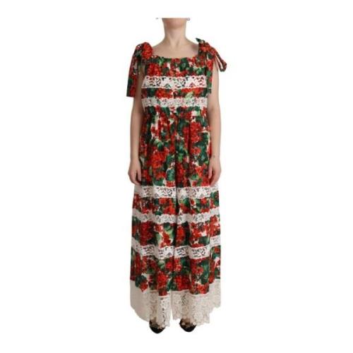 Luksus Blomster Maxi Kjole