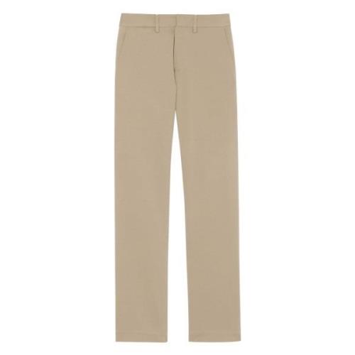 Beige Chino Bukser Rett Ben