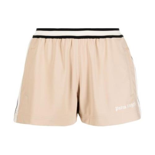 Stripete Logo Print Shorts