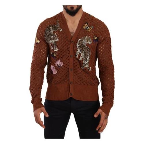 Leopard Butterfly Cardigan Sweater