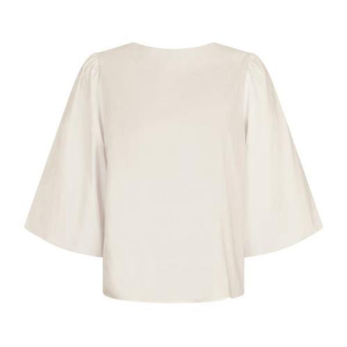 Vendbar Poplin Bluse - Ivory