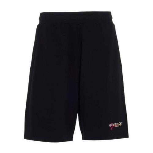 Sorte Logo Track Shorts for Menn