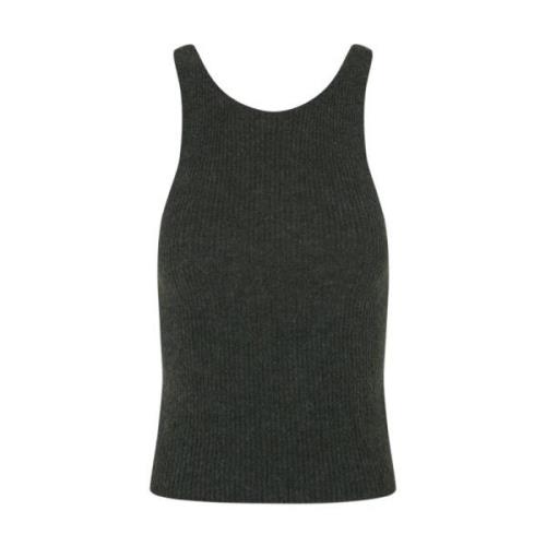 Grønn Alpakka Silke Tank Top