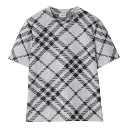 MultiColour Check Crew-neck T-skjorter og Polos