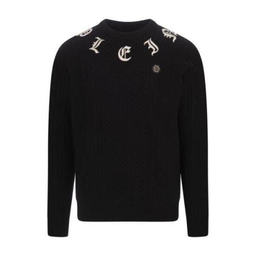 Sort Ull Kasjmir Crew-Neck Genser