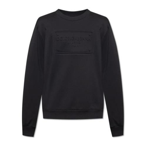 Sweatshirt med logo