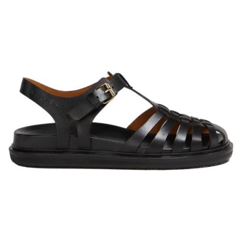 Lær fisker sandal