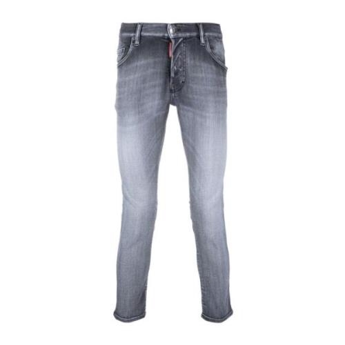 Svart Vasket Denim Jeans