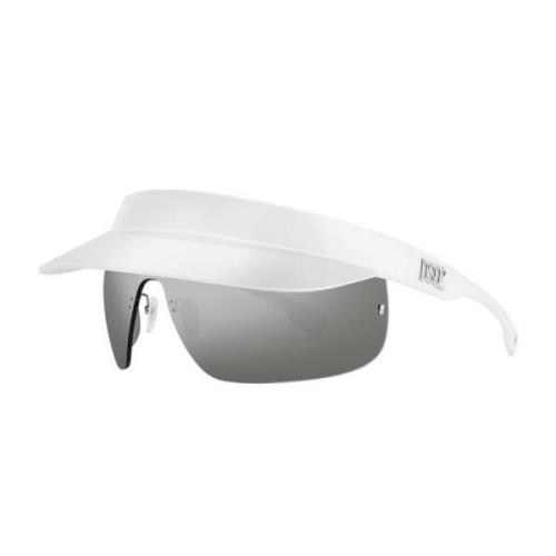 Rimless Sølv Speil Solbriller