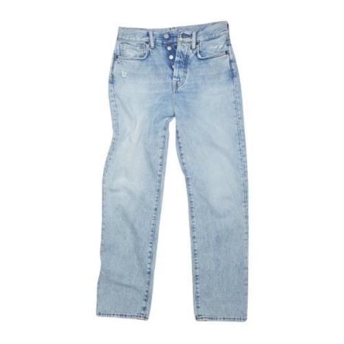 Lys Blå Vintage Straight Leg Jeans