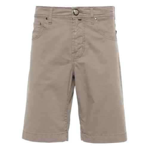 Slim Fit Mole Brown Bermuda Shorts