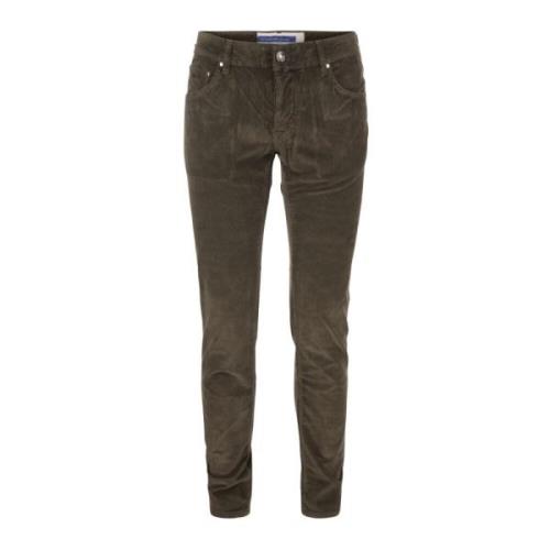 Brun Corduroy Slim Fit Bukser