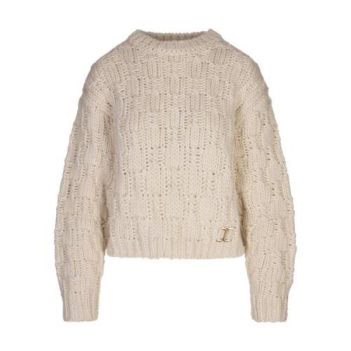 Melkefarget Crew-Neck Sweater