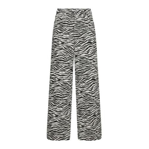 Zioncc Zebra Wide Leg Bukser