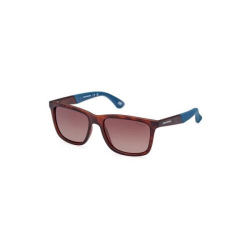 Polariserte brune solbriller Havana-stil