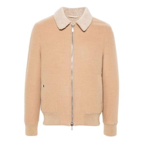 Beige Ull Shearling Jakke