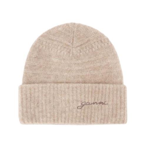 Myk Ull Beanie i Beige