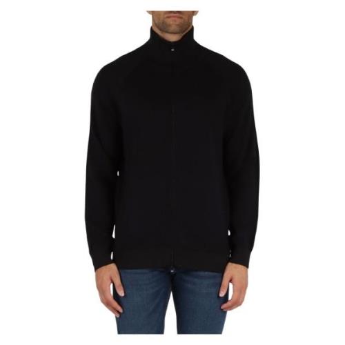 Glidelås bomull ull cardigan