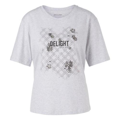 Glitter Motif Cotton T-Shirt