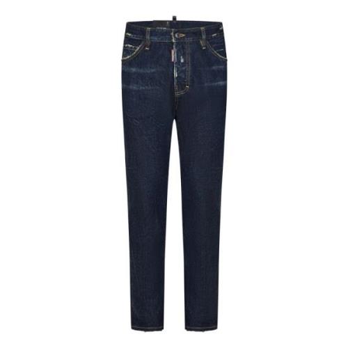 Blå Slim Fit Jeans Aw24