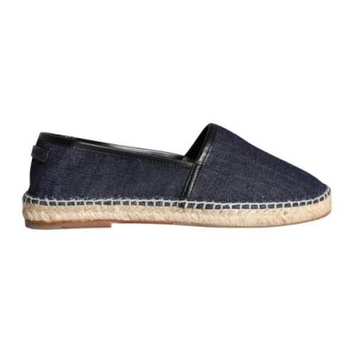 Blå Denim Espadrilles Sko