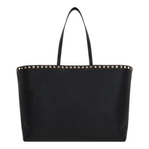 Svart Studded Tote Bag