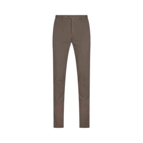 Brun Slim Fit Bomullsbukser