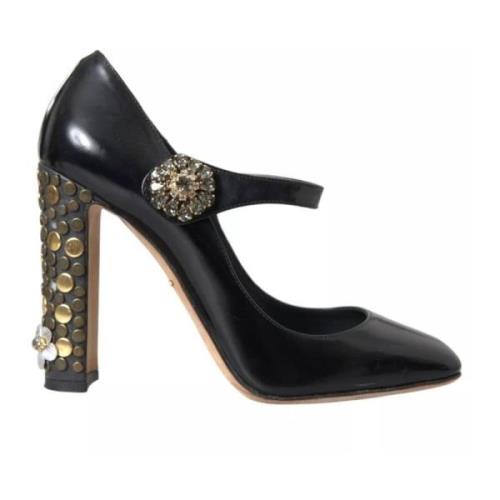 Krystallpyntede Mary Jane Pumps