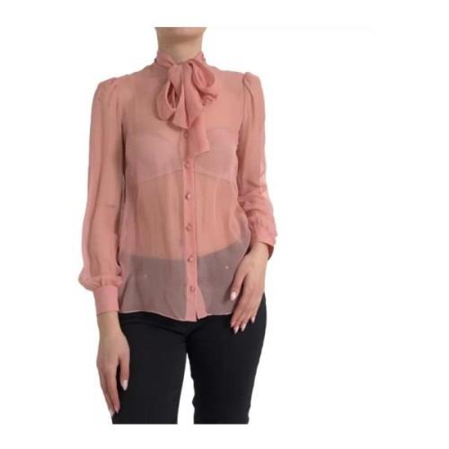 Silke Ascot Krage Bluse Topp