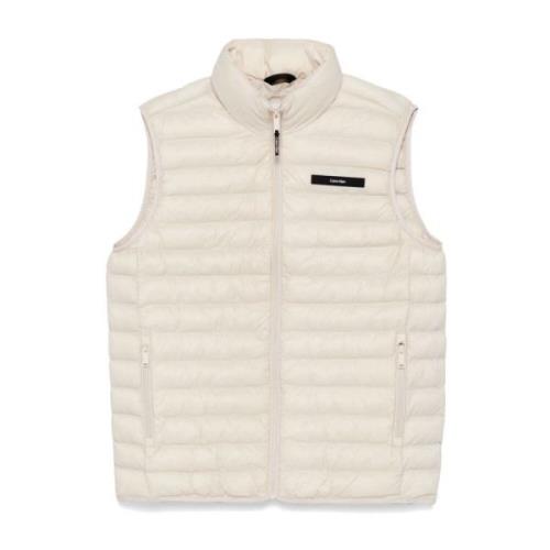 Beige Strikkevest Aw24