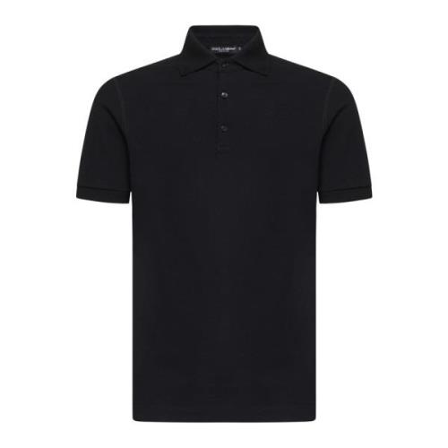 Sort Slim-Fit Poloskjorte