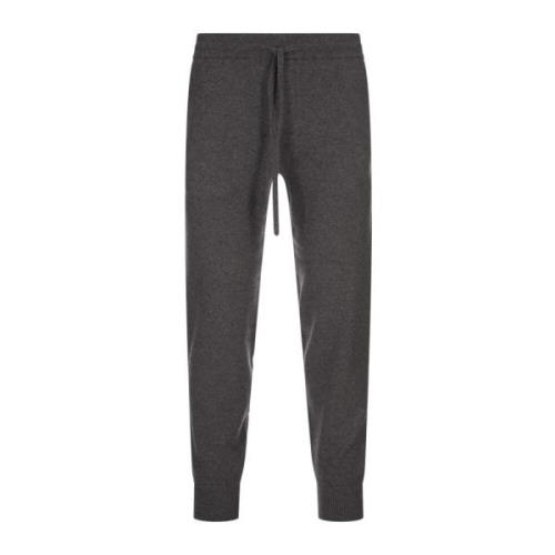 Slim-Fit Grå Ullbland Joggers