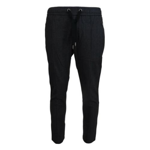 Elegant gr bomullsjoggers