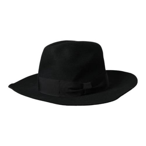 Svart Kanin Fedora Trilby Kvinner Lue