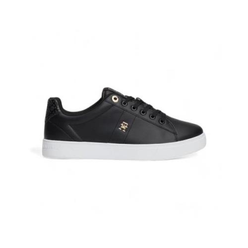 Svarte skinn sneakers