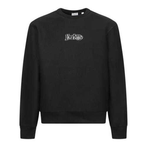 Svart Sweatshirt Klassisk Crew Neck