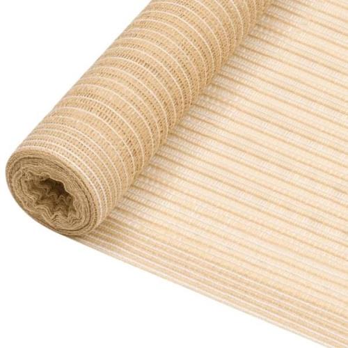 vidaXL Skjermnett beige 1,2x10 m HDPE 75 g/m²