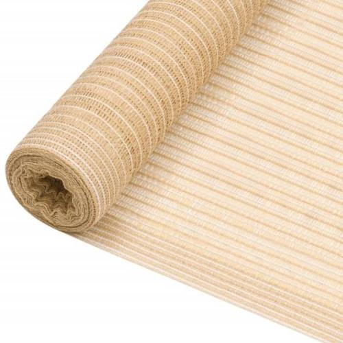 vidaXL Skjermnett beige 1,5x25 m HDPE 75 g/m²