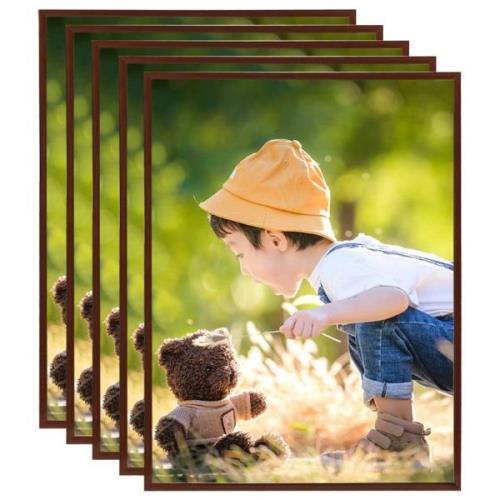 vidaXL Fotorammekollasje for vegg eller bord 5 stk bronse 20x25 cm MDF