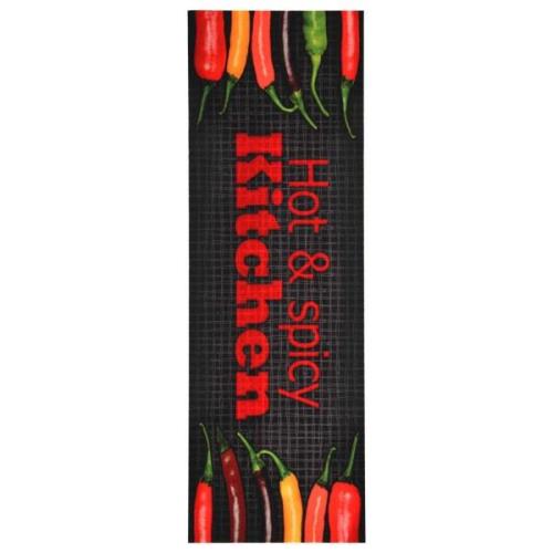 vidaXL Kjøkkenmatte vaskbar Hot&Spicy 60x180 cm