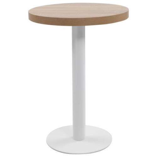 vidaXL Bistrobord lysebrun 60 cm MDF