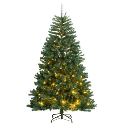 vidaXL Kunstig hengslet juletre med 150 LED 150 cm