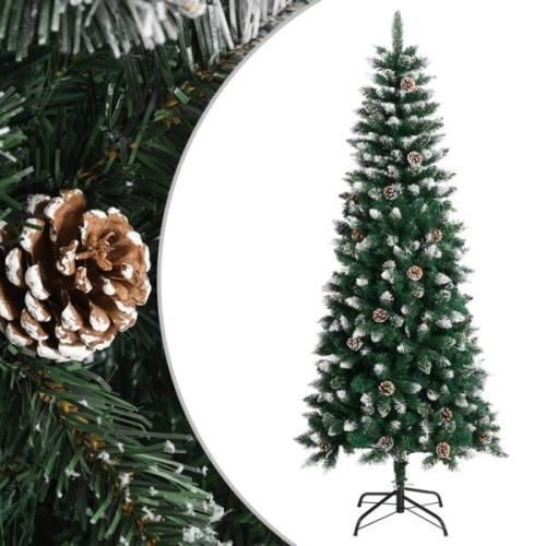 vidaXL Kunstig juletre med stativ grønn 180 cm PVC