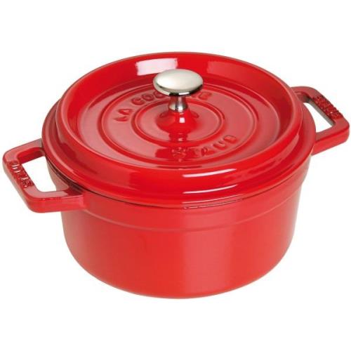 Staub Rund Gryte 22 cm 2,6 liter Rød