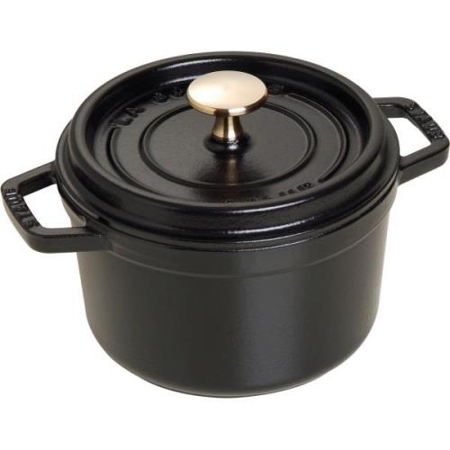 Staub La Cocotte Rund Gryta Svart 16 cm 1,2 l