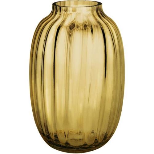 Holmegaard Primula vase, 25,5 cm., amber