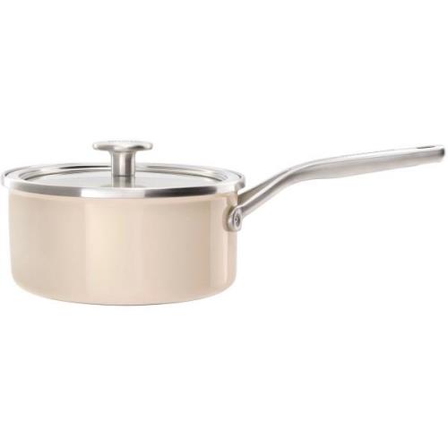 KitchenAid Cookware Collection Kasserolle med lokk, mandel 16 cm